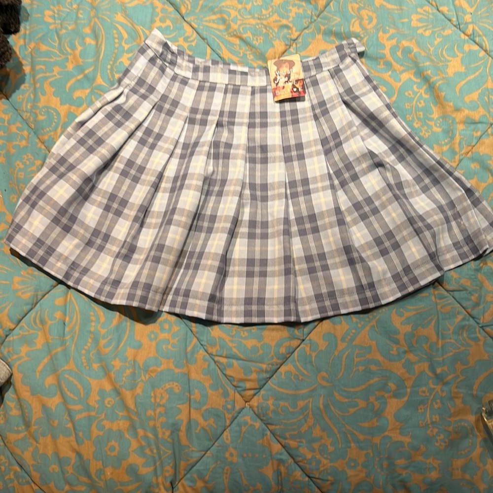 selfie plaid women’s skirt.